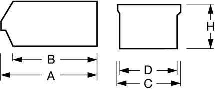 LA-KA-PE Contenitore aperto LK ( 9000449049 ) L290/266xL140xH130mm