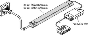 L &amp; S Emotion 1-kanałowe sterowanie radiowe Seria Frankfurt ( 3000550075 ) 230 V 12 V 6-drożny rozdzielacz