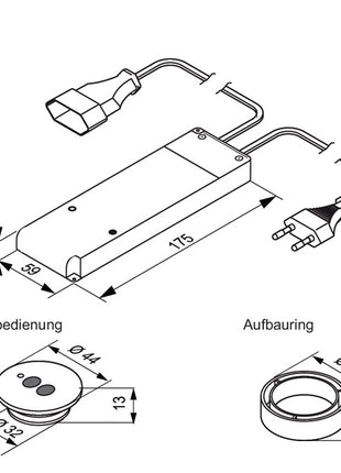 Set d'interrupteurs radio HT L &amp; S ( 3000550098 ) 230 V