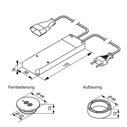 Juego de interruptores de radio de alta tensión L & S ( 3000550098 ) 230 V