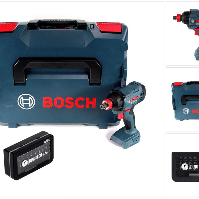 Bosch GDX 18 V-180 18 V Li-Ion Akku Drehschlagschrauber mit 180 Nm Solo in L-Boxx + Wiha Bit Set 31 tlg. Dinotech Edition - Toolbrothers