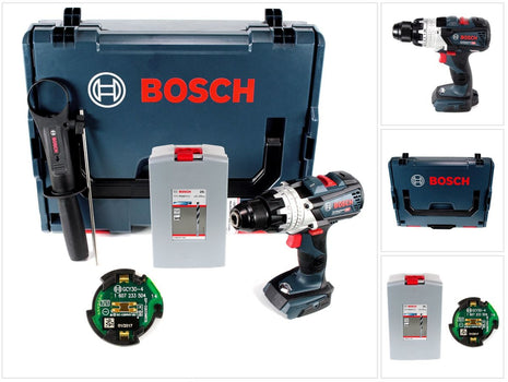 Bosch GSR 18 V-85 C Akku Bohrschrauber 18V 110Nm Solo in L-Boxx mit GCY 30-4 Connectivity Modul + 25 tlg. Spiralbohrer Set - Toolbrothers