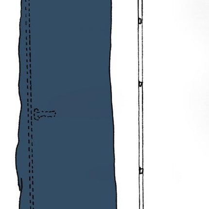 Cubierta protectora Kirchner Simproflex ( 4000369719 ) protección de ventanas anchura 125 cm transparente