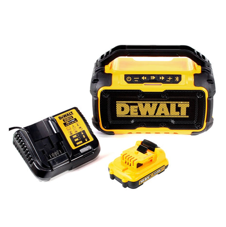 DeWalt DCR 011 Akku Bluetooth Lautsprecher 10,8-18V + 1x Akku 2,0Ah + Ladegerät - Toolbrothers