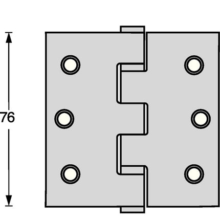 Cerniera per porta con cuscinetti a sfera Intersteel ( 3000255604 ) perno di estrazione opaco a sbalzo in acciaio inox