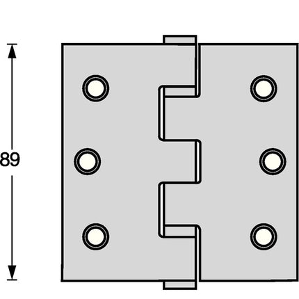 Cerniera per porta con cuscinetti a sfera Intersteel ( 3000255605 ) perno di estrazione opaco a sbalzo in acciaio inox