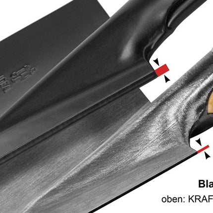 Ideal power spade ( 4000818494 ) 280 x 190 / 180 mm size 2 Tubular steel handle with hardwood knob