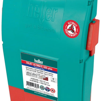 Heller Hammerbohrersatz Trijet Ultimate ( 8000656713 ) 7-teilig SDS-plus