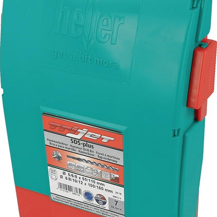 Heller Hammerbohrersatz Trijet Ultimate ( 8000656713 ) 7-teilig SDS-plus