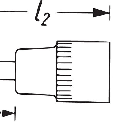 Douille Hazet 8506 ( 8000466402 ) 1/4 ″ PH longueur 28 mm