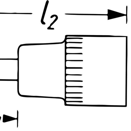 Toma Hazet 8801K ( 8000466485 ) 3/8 ″ hexagonal longitud 43,5 mm
