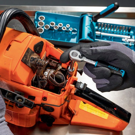 Juego de llaves de vaso Hazet 856-1HP ( 8000753595 ) 38 piezas 1/4 ″ Nº de dientes 90 hexagonal