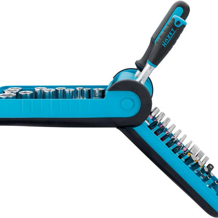 Juego de llaves de vaso Hazet 856-1HP ( 8000753595 ) 38 piezas 1/4 ″ Nº de dientes 90 hexagonal