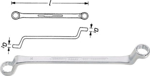 Hazet llave de doble estrella 630 (8000462654) 16 x 17 mm 255 mm