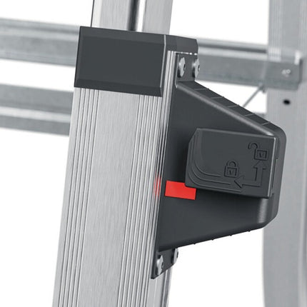 Scaletta Hailo 100 Topline ( 9000463140 ) Gradini 3-5 telescopici in alluminio anodizzato