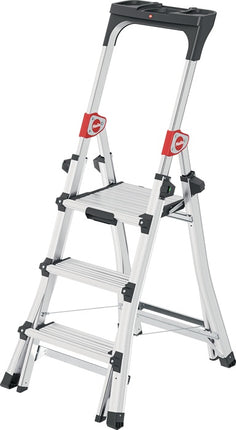 Scaletta Hailo 100 Topline ( 9000463140 ) Gradini 3-5 telescopici in alluminio anodizzato