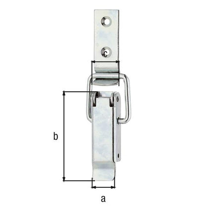 GAH Alberts crate lock ( 8002768385 ) Height 61 mm Width 22 mm for padlocks with max Ø7 mm