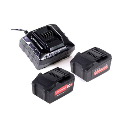 Rothenberger Set ROMAX 4000 Basic Máquina de prensar electrohidráulica a batería 18V + Maletín de transporte + 2x Batería 4,0 Ah + Cargador