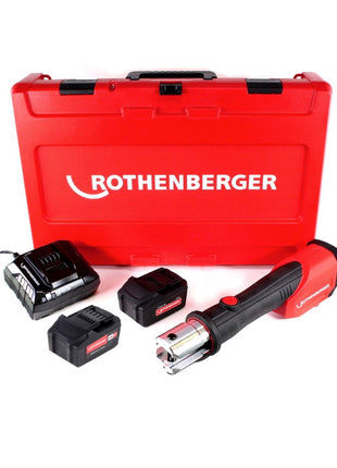 Rothenberger ROMAX 4000 Basic Set CAS Akku Pressmaschine 18 V 34 kN + 2x Akku 4,0 Ah + Ladegerät + Koffer