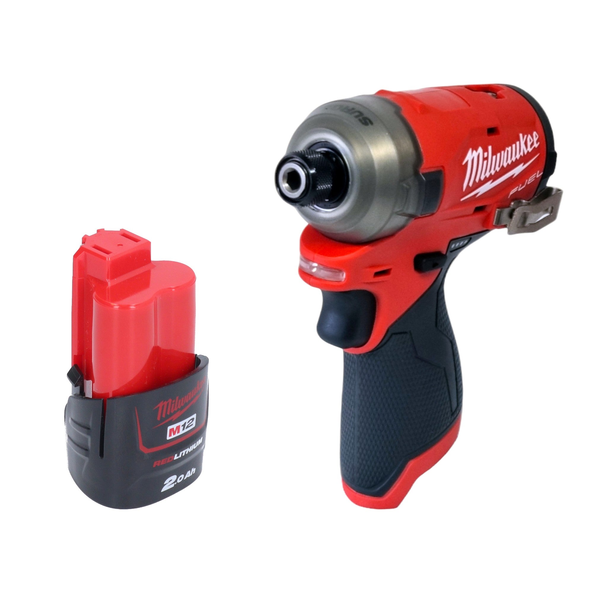 Milwaukee M12 FQID 201 Akku Schlagschrauber 12 V 50 Nm 1 4 Brushless 1x Akku 2 0 Ah ohne Ladegeraet 0 - toolbrothers