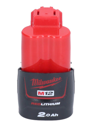 Milwaukee M12 FQID-201 akumulatorowy klucz udarowy 12 V 50 Nm 1/4" bezszczotkowy + 1x akumulator 2,0 Ah - bez ładowarki