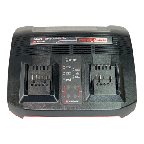 Einhell Power X-Twincharger 3A chargeur double 18 V 3 A ( 4512069 ) pour toutes les batteries Power X-Change Li-Ion