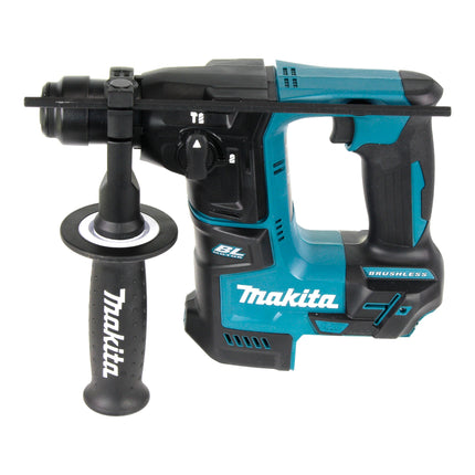 Martillo perforador sin cable Makita DHR 171 SGX3 18 V 1,2 J SDS-Plus Brushless + 2x batería recargable 6,0 Ah + cargador + juego de accesorios de 65 piezas + maletín