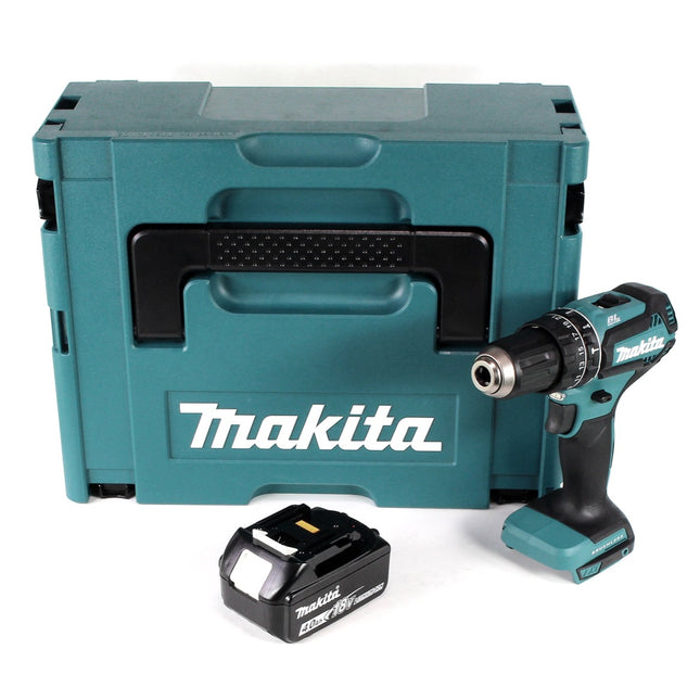 Makita DHP 485 M1J 18 V Li-Ion cordless impact drill in Makpac + 1 x 4.0 Ah battery - without charger