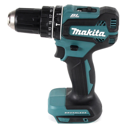 Makita DHP 485 G1J trapano a percussione a batteria 18V 50 Nm senza spazzole + 1x batteria ricaricabile 6.0Ah + Makpac - senza caricabatterie