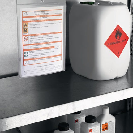 Durable poster pocket DIN A4 ( 9000492400 ) transparent with eyelet