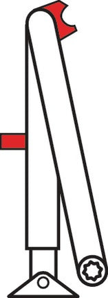 Dormakaba hold-open arm ( 3000255078 ) silver hold-open linkage