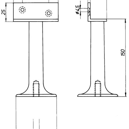 DENI partition support ( 3000259233 ) width 60 mm height 150 mm