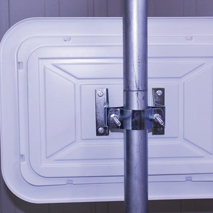 Dancop traffic mirror ( 9000490231 ) H600xW800mm plastic, red/white 22 m