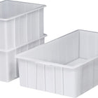 Craemer plastic bin ( 9000450311 ) square 55 l ND-PE white without handle hole