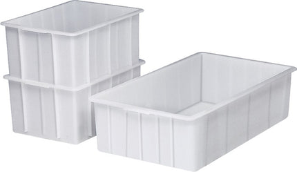 Cubo de plástico Craemer ( 9000450311 ) cuadrado 55 l ND-PE blanco sin agujero para asa