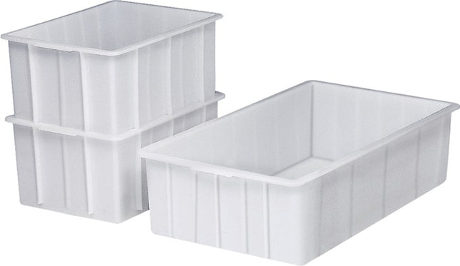 Cestino in plastica Craemer ( 9000450311 ) quadrato 55 l ND-PE bianco senza foro per la maniglia