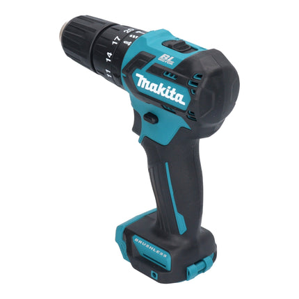 Makita HP 332 DSM1E Perceuse-visseuse à percussion sans fil 12 V max. 35 Nm Brushless + 1x batterie 4,0 Ah + chargeur + coffret