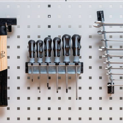 Bedrunka & Hirth Porte-outils SimplaClip ( 9000426500 ) B2xH6mm Crochet 45 ° Plaques perforées