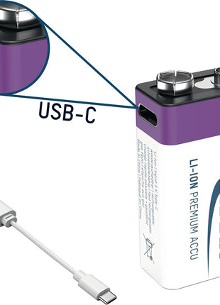 Ogniwo akumulatorowe Ansmann ( 4000876127 ) 9 V 340 mAh