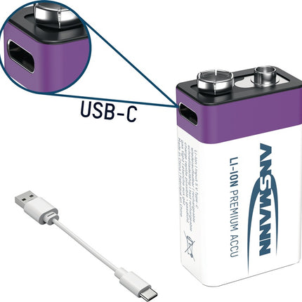 Pila Ansmann ( 4000876127 ) 9 V 340 mAh