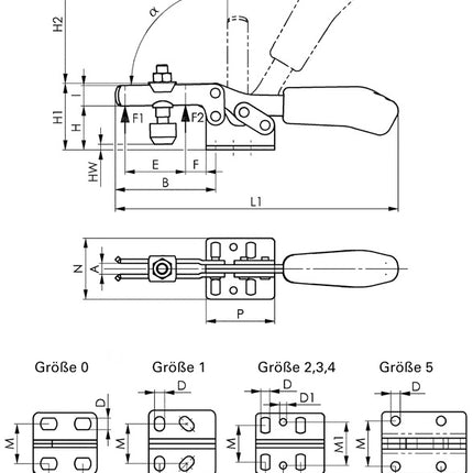 AMF horizontal clamp no. 6830 ( 4000833508 ) size 2