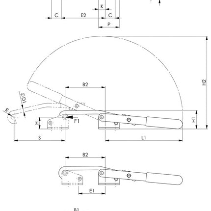 AMF Locking clamp no. 6847 ( 4000833522 ) size 5