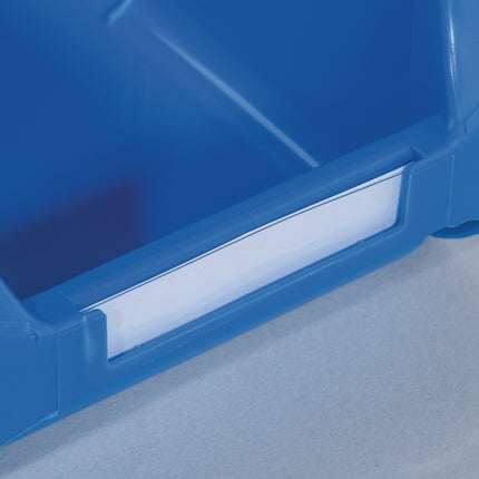Allit label ( 9000448722 ) white with foil for open fronted storage box
