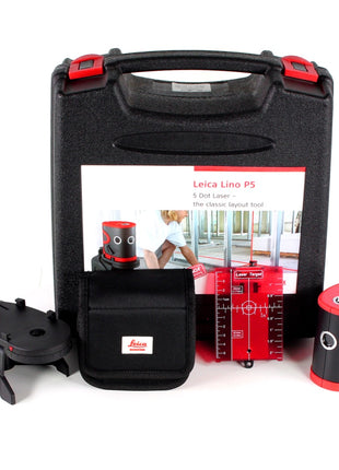 Leica Lino P5 Punktlaser mit fünf Laserpunkten Selbstnivellierend im Koffer ( 777068 ) - Toolbrothers