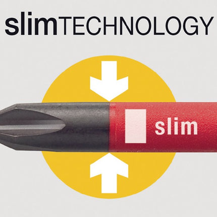 Lame interchangeable Wiha SlimBit electric ( 4000793015 ) fente 2,5 x 75 mm