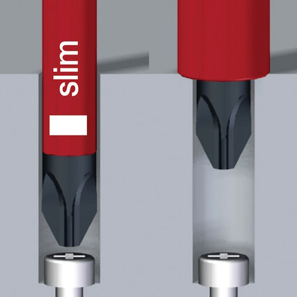 Lame interchangeable Wiha SlimBit electric ( 4000793015 ) fente 2,5 x 75 mm