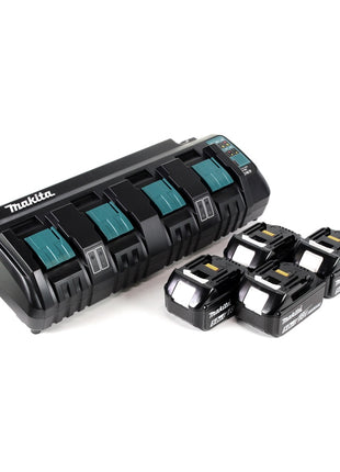 Makita Power Source Kit 18V mit DC 18 SF 4-fach Ladegerät + 4x BL1850 Akku 5,0Ah - Toolbrothers