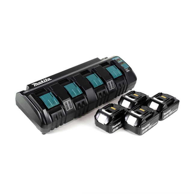 Makita Power Source Kit 18V mit DC 18 SF 4-fach Ladegerät + 4x BL1860B Akku 6,0Ah - Toolbrothers