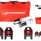 Rothenberger ROMAX AC ECO Set M 230 V Pressmaschine Typ C für Netzbetrieb im Transportkoffer + 3 x Pressbacken ( 15750 ) - Toolbrothers
