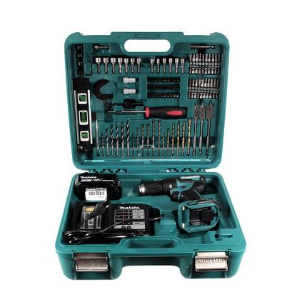 Makita DHP 483 SMTK Akku Schlagbohrschrauber 18 V 40Nm Brushless + 1x Akku 4,0Ah + Ladegerät + Koffer mit 101tlg. Zubehörset - Toolbrothers